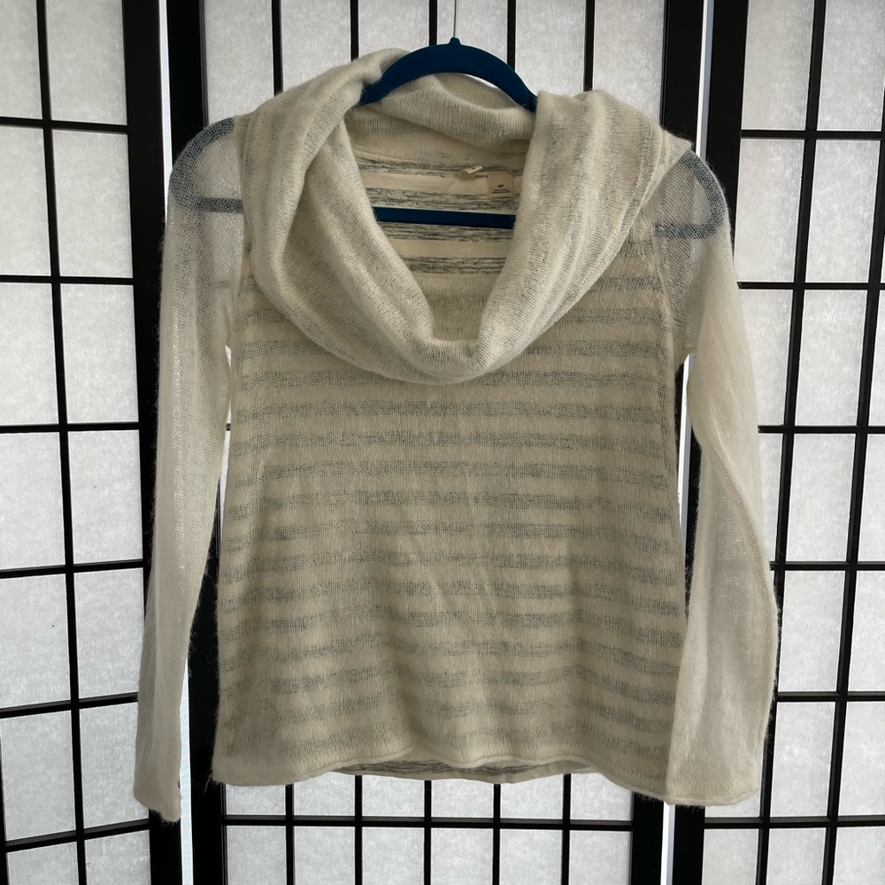 NWT Anthropologie Moth ivory lacy sweater